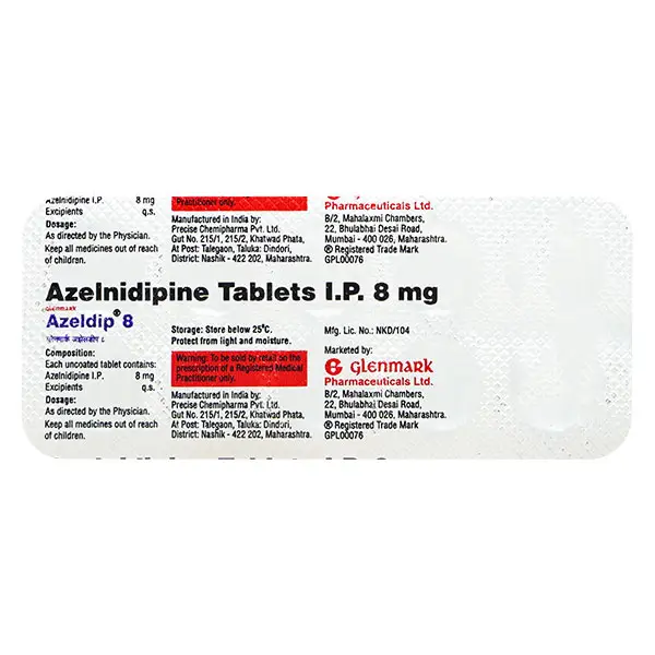 Azeldip 8mg Tablet